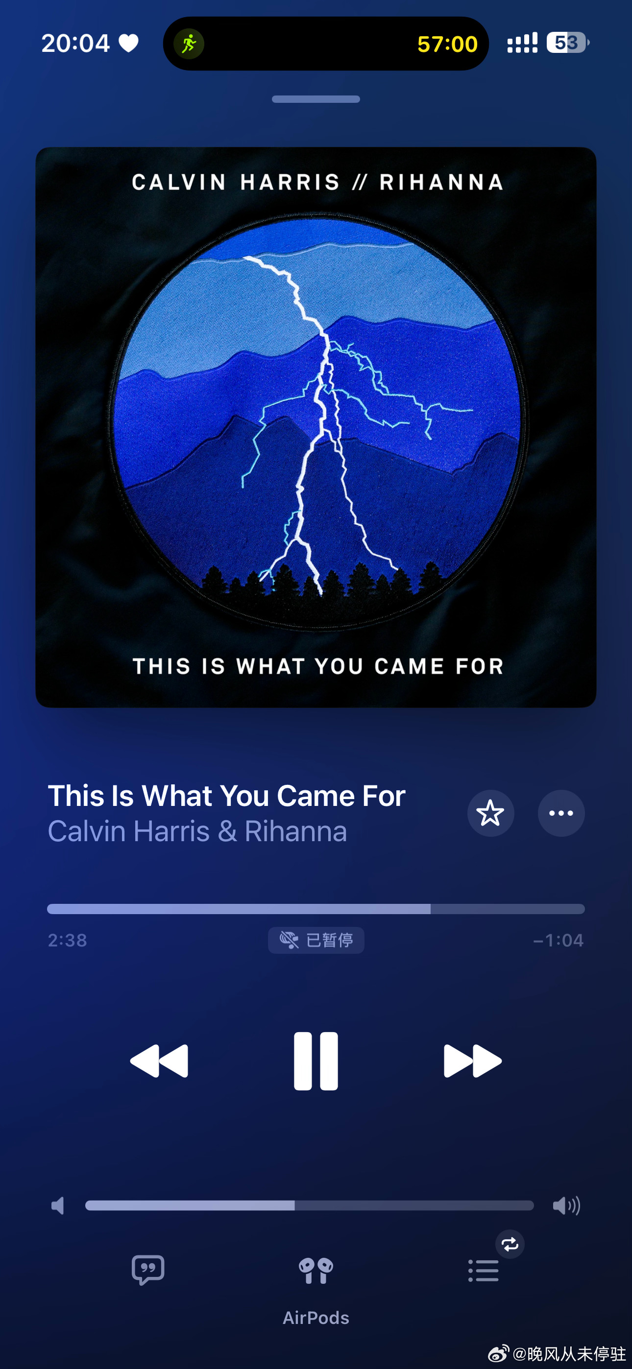 7公里 拿下🏃音乐: 《this is what you came for》妥