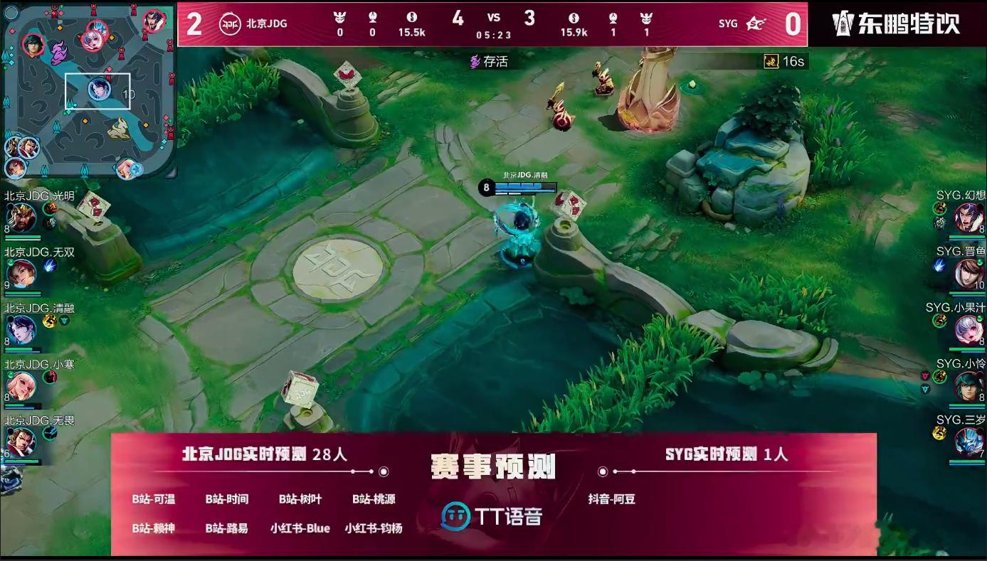 SYG速攻扳回一局JDG对战SYG开局被JDG压着打丝毫不慌，SYG抓住时机先收