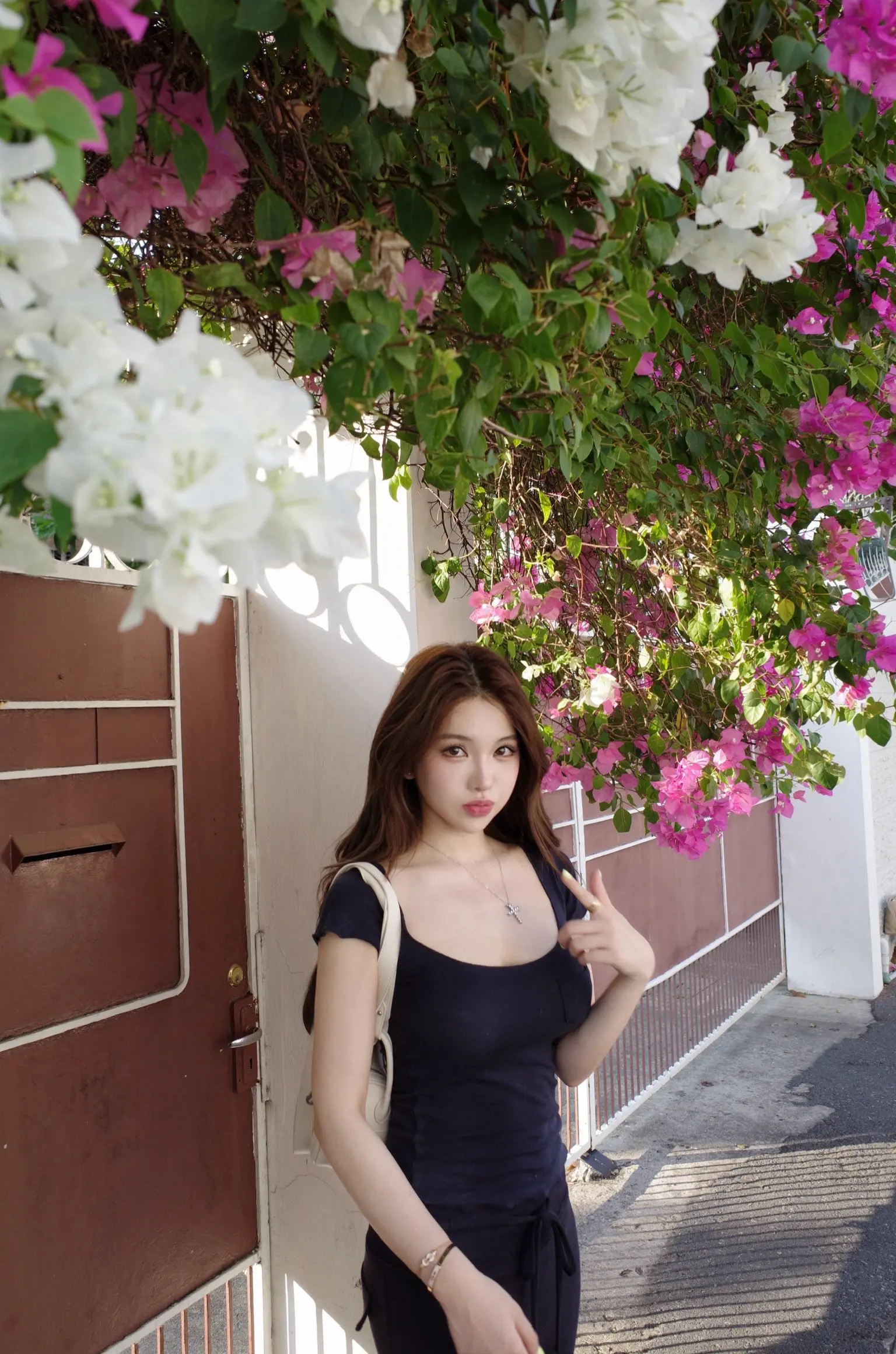 我把秘密告诉了花 花香吹满了整个小巷。