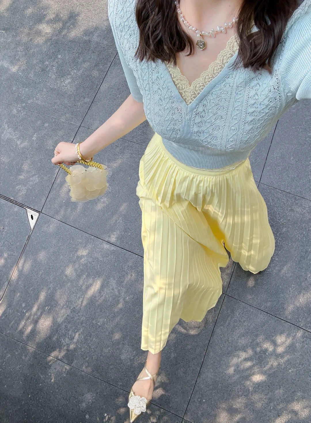 牛马下班啦！公主要约会！这套美的有点过分🩵