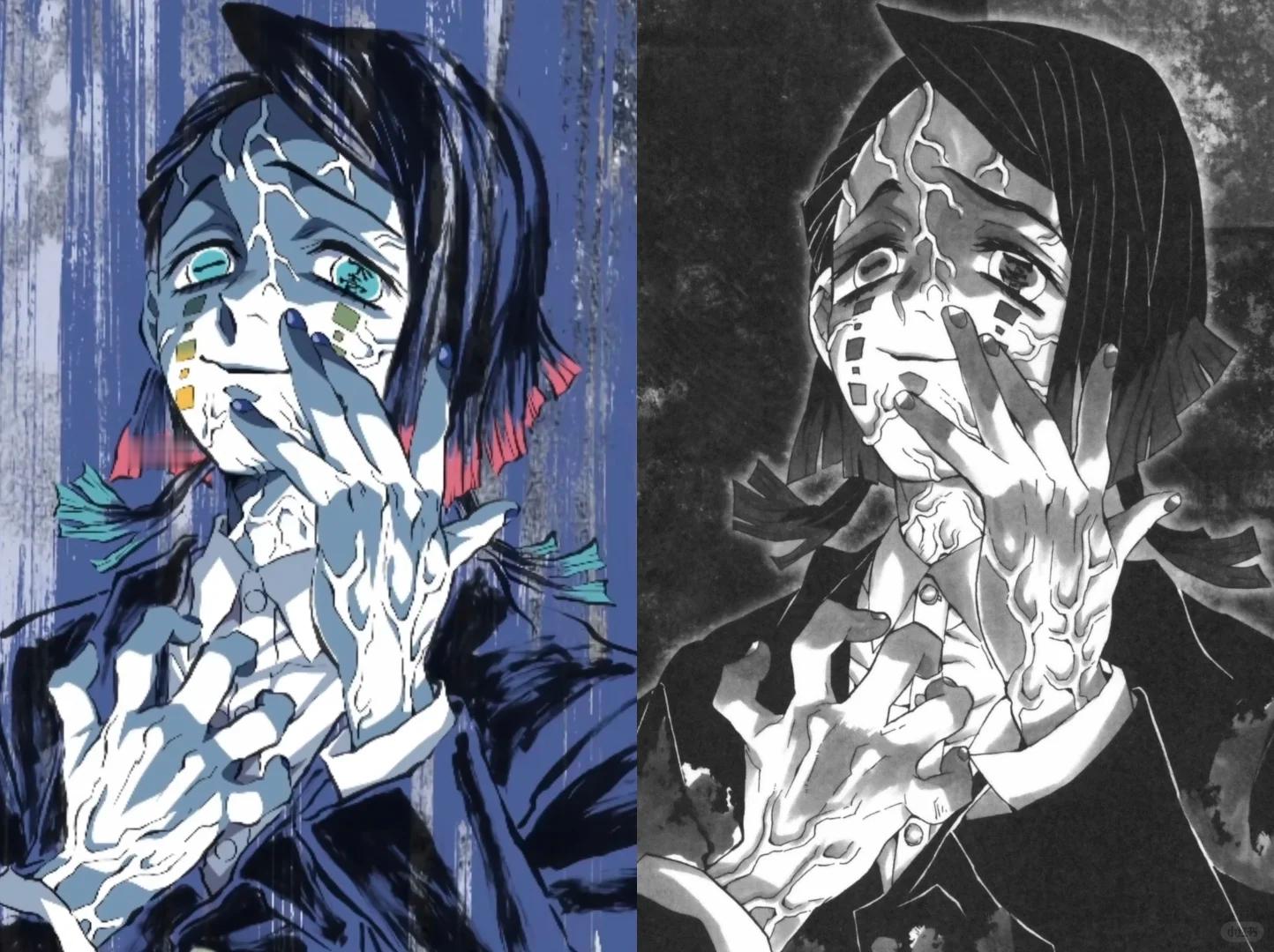 鬼灭之刃 无限列车部分幕间原画对比 