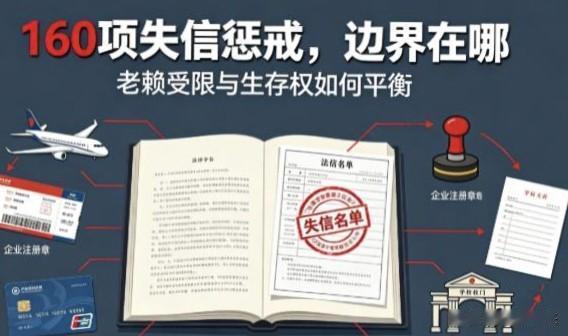 160项惩戒砸向欠债人，比嫌疑人还严？这2个真相太扎心

最近，关于失信惩戒超1