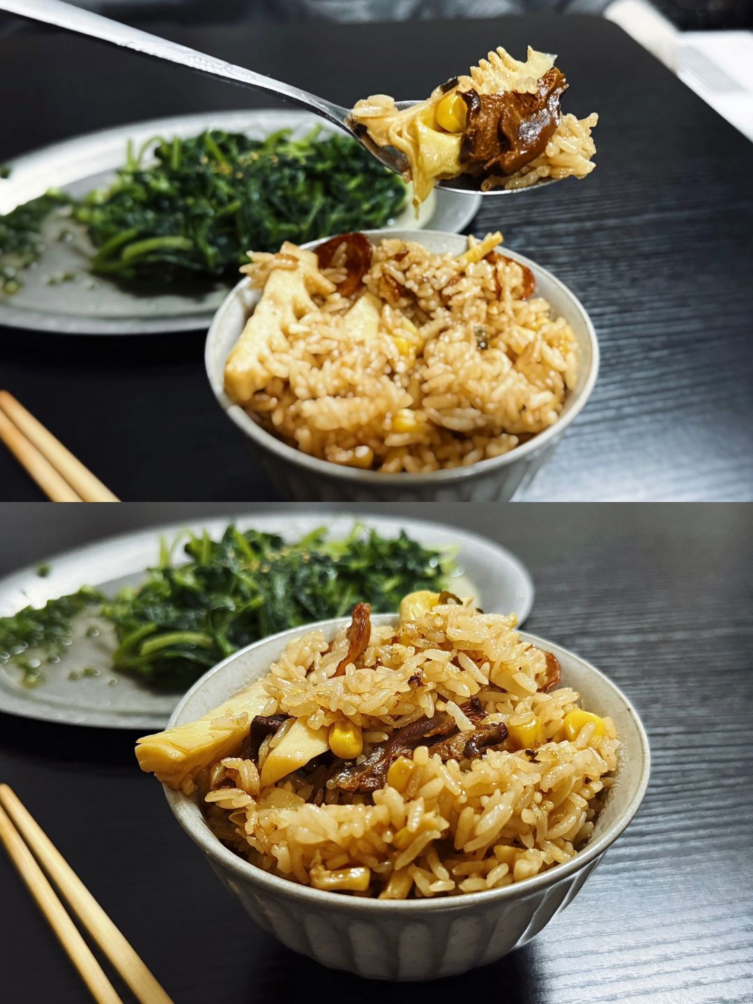 暴风吸入🥢春日限定美味🍃春笋川味腊肠焖饭