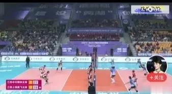 女排联赛，江西队主场，上饶奥飞体育馆，前面的上海辽宁深圳等队去赛，一直以来观众寥