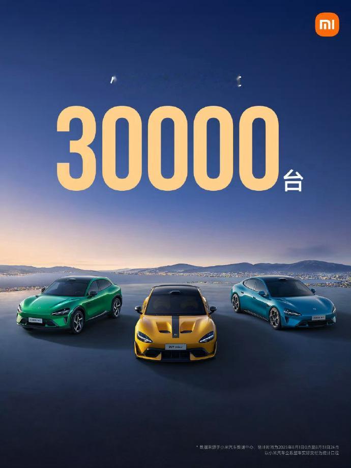 小米汽车8月份卖了3W台？？这销量。。。今年会冲40万吗？24年发布第一款，第二