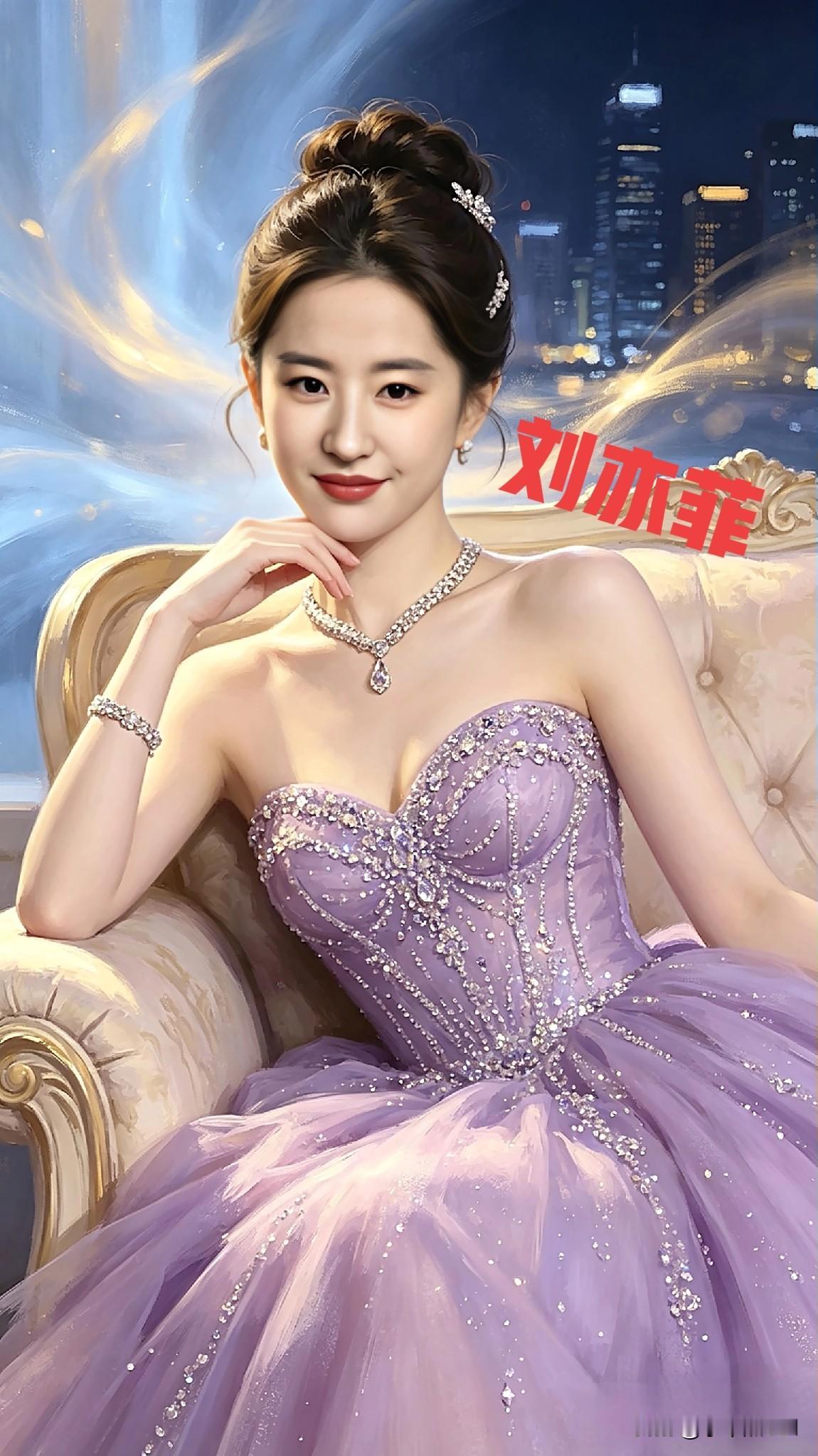 刘亦菲紫色造型惊艳绝伦气质优雅让人眼前一亮  女明星 气质女明星