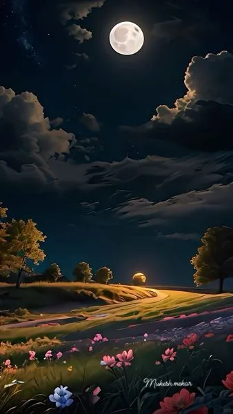 美图欣赏——星河下的宁静之美