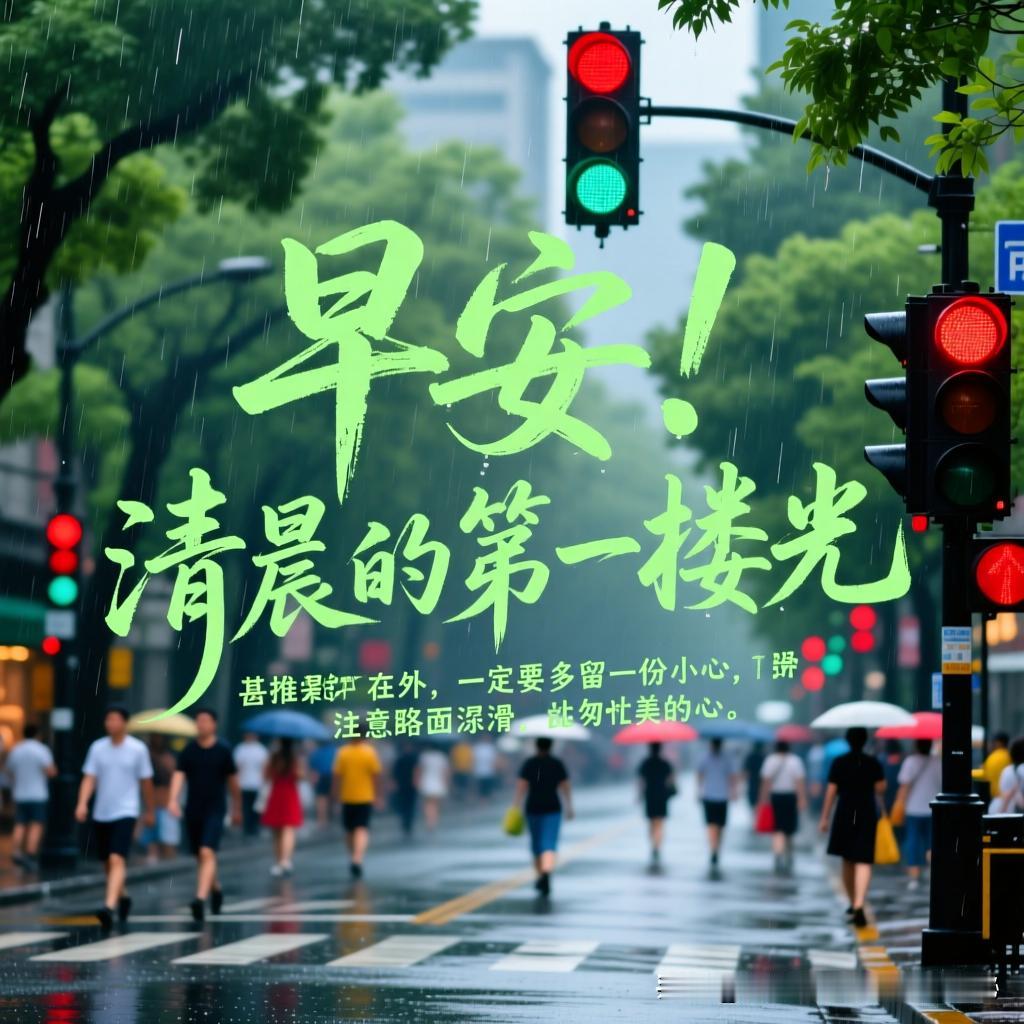 早安！清晨的第一缕光，轻轻推开了夏天的序幕，也带来了这座城市最温柔的问候。只是夏