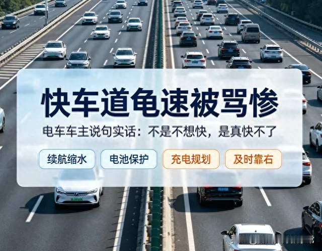快车道龟速被骂惨!电车车主说句实话:不是不想快，是真快不了