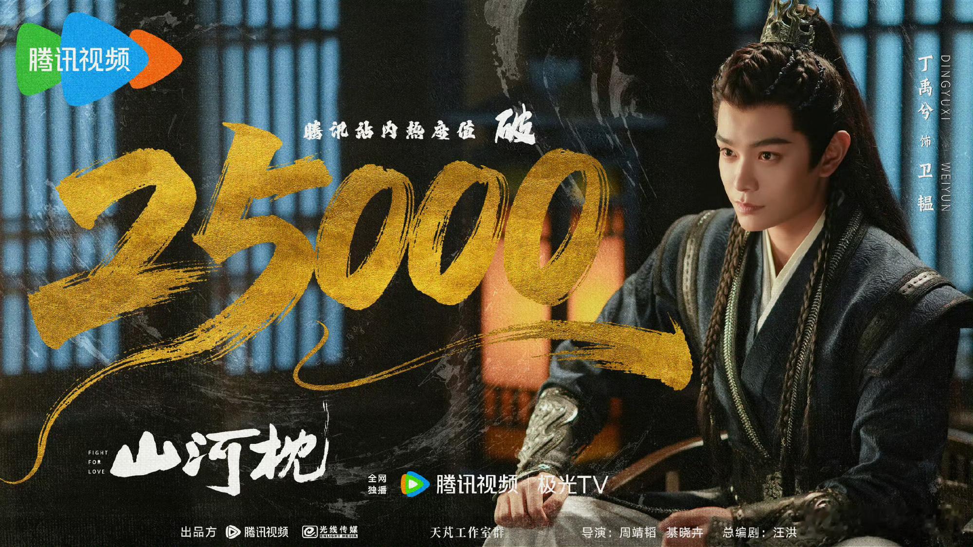 山河枕热度破25000恭喜《山河枕》腾讯站内热度破25000！赤诚不负，热血难凉