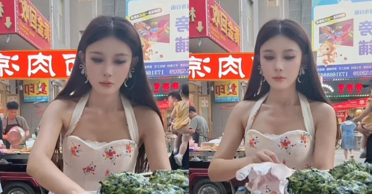 29岁女演员穿碎花吊带街边摆摊卖野菜遭吐槽：穿搭得体与否，从来不该和谋生捆绑
 