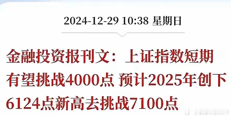 金融投资报：7100点！ 