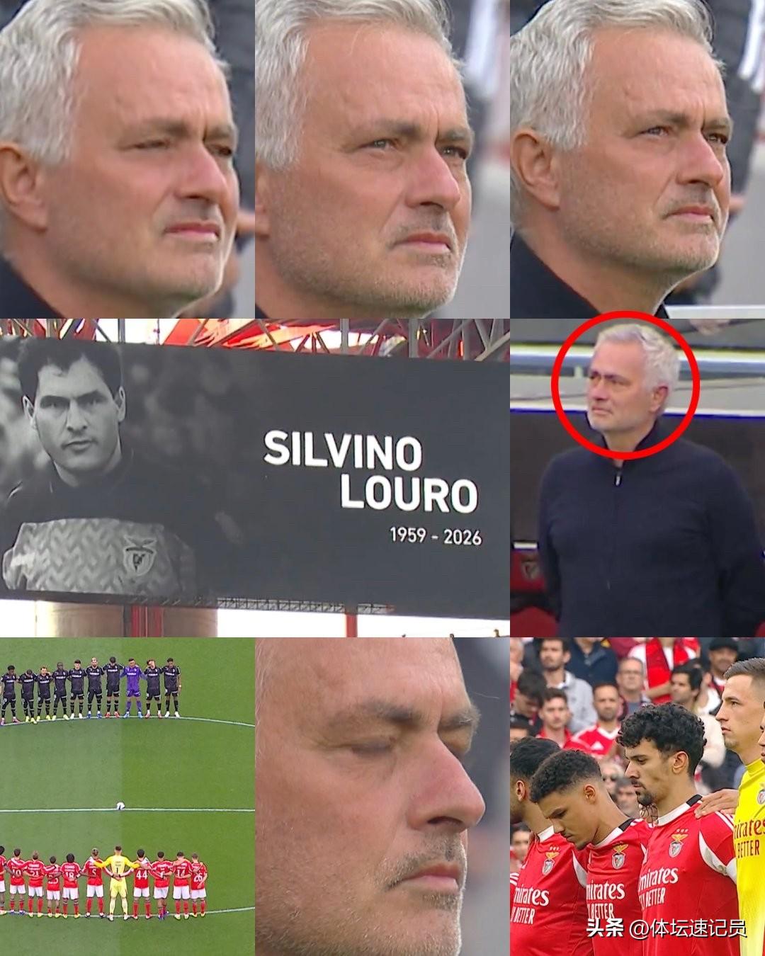 曾经与穆里尼奥一同征战赛场的同事离开了，穆里尼奥在赛前纪念活动中潸然泪下。

在