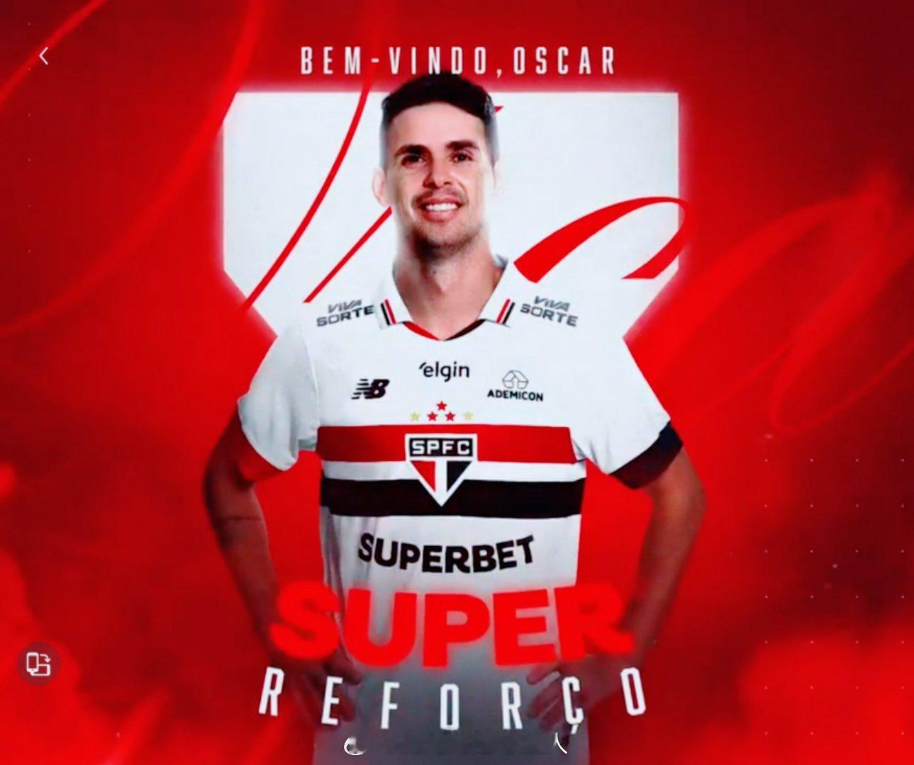 上海海港[超话]  圣保罗官方:上海海港外援奥斯卡时隔14年回归加盟球队，双方将