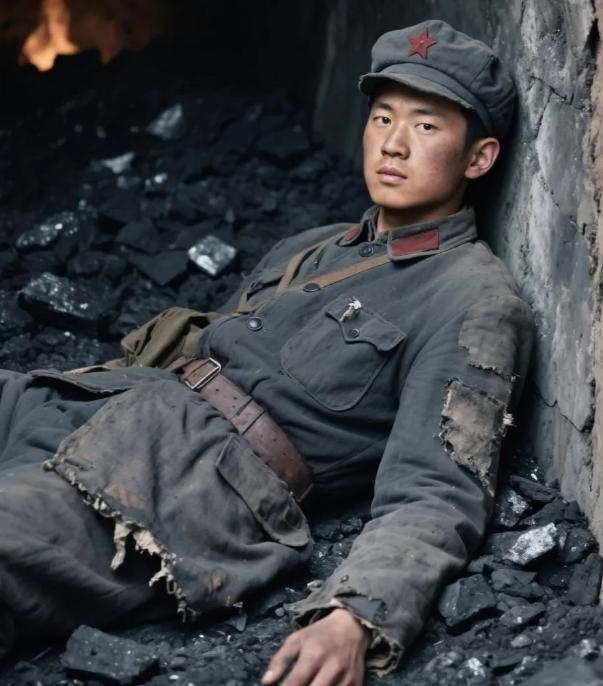 [太阳]1937年，西路军副营长杜万荣与三名战友被活埋在炸塌的煤窑里。就在他们感