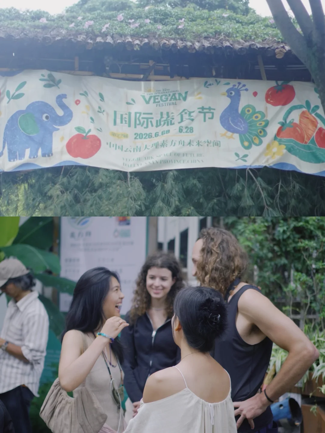 在大理 仅限一天可见的国际蔬食节