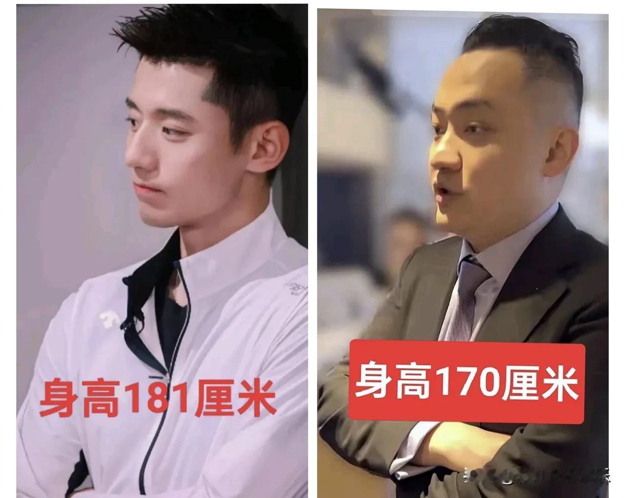 没有对比就没有伤害，以前不觉得张继科有多帅，但是和孙宇晨比起来就是王子了。身高1