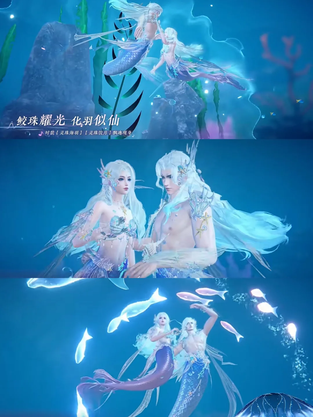 鲛人时装🧜🏻‍♀️ 美人鱼来了 头发好看‼️