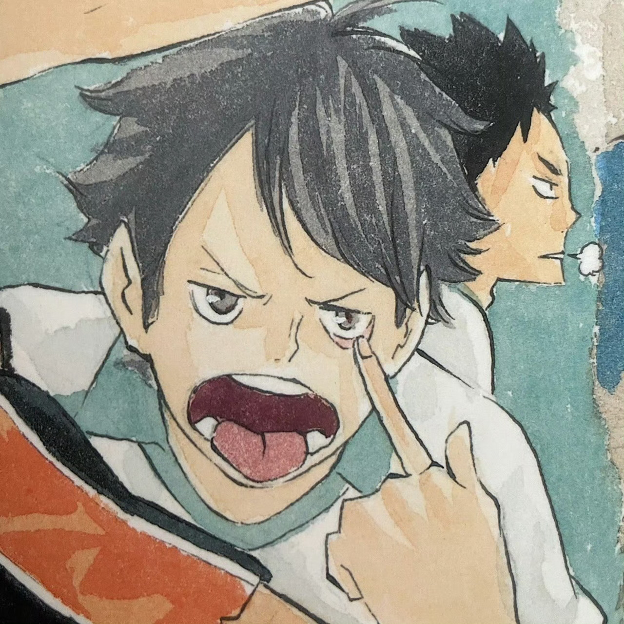 原画中的一些可爱瞬间#排球少年[超话]##排球少年##夏日次元盛典# ​​​