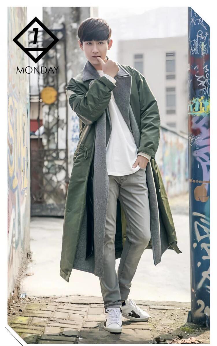 成毅早期穿搭好潮好萌 