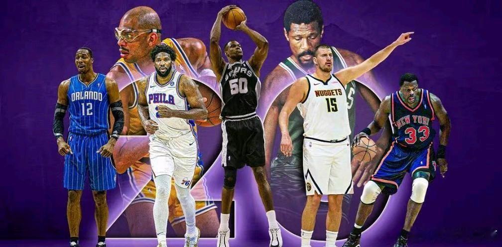 美媒排NBA历史20大中锋:1-5：贾巴尔、比尔·拉塞尔、张伯伦、奥尼尔、奥拉朱