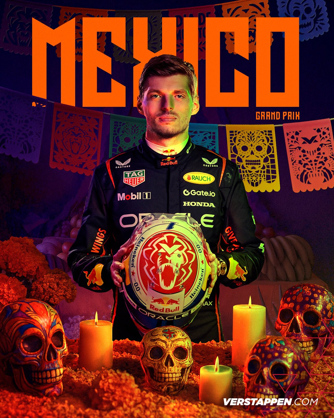 Verstappen.com的墨西哥城大奖赛海报🎃💀F12025F1墨西哥城