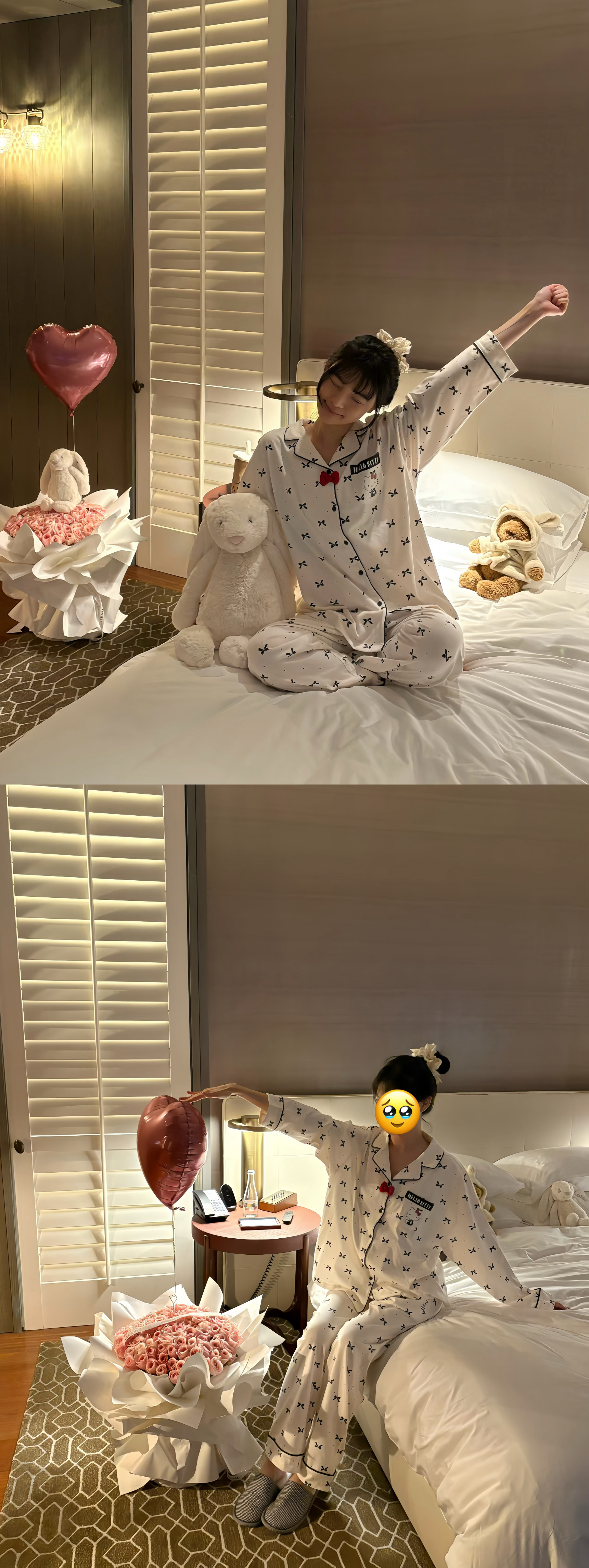 🤓🦴：其实还有跨年的照片 晚安捏😴🦴 