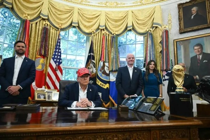 2026世界杯抽签仪式将在华盛顿举行 美国总统特朗普于2025年8月22日在白宫