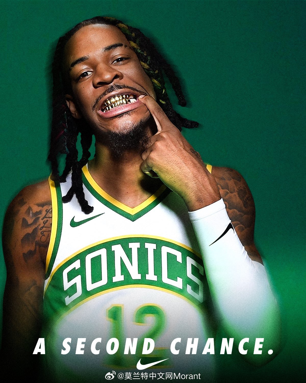 西雅图超音速队作为扩展选秀的第一选择：莫兰特🟢⚡️ 莫兰特nba西雅图超音速