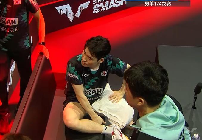 【突发事件，打完三局，张禹珍也叫了医疗暂停】在王楚钦vs张禹珍男单1/4决赛第四