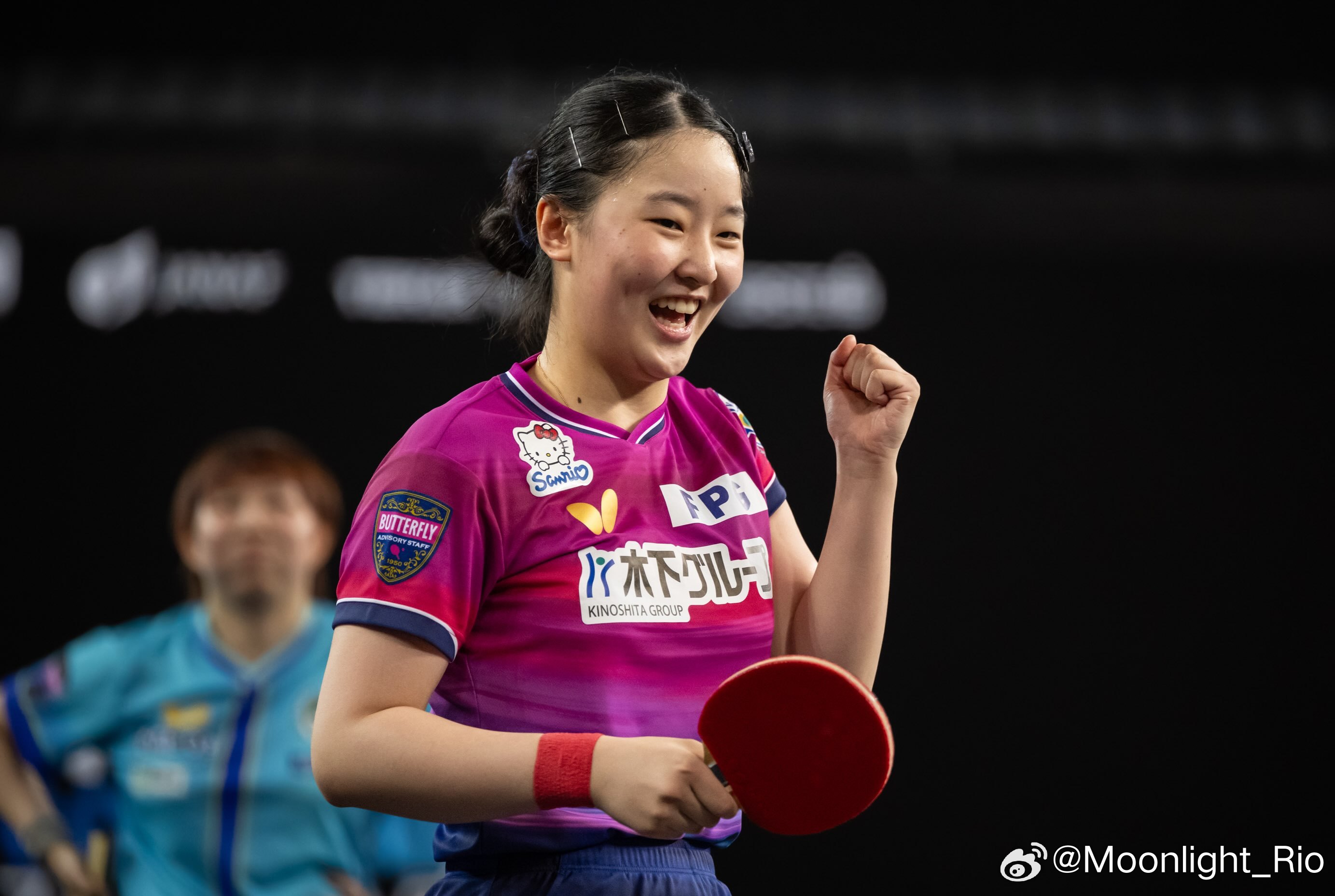 张本美和：WTT常规挑战赛萨格勒布🇭🇷获得了单打和双打冠军🏆🏆久违地在个