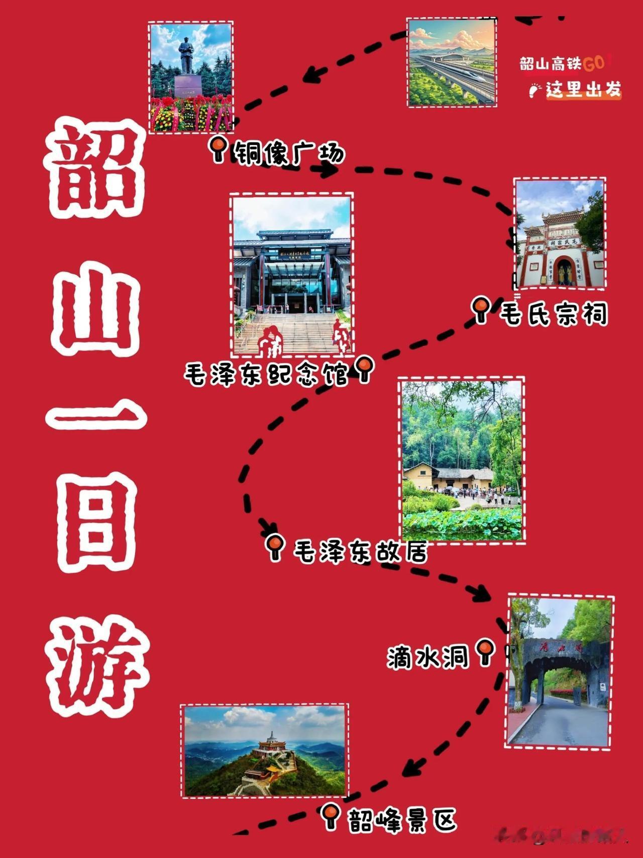 湖南韶山红色旅游足迹攻略，附加景点预约指南和必打卡景点介绍。湖南韶山是伟人的故里