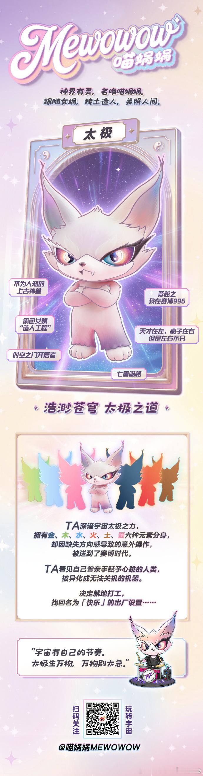 十二生肖没有猫的遗憾被弥补了  我们的赛博好友来了呀，好喜欢喵娲娲MEWOWOW