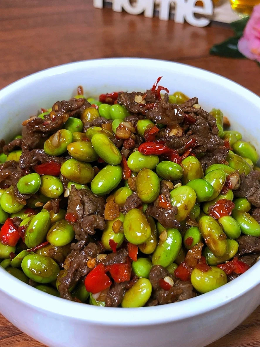 🔥毛豆炒牛肉这样做也太费米饭了吧❗️❗️