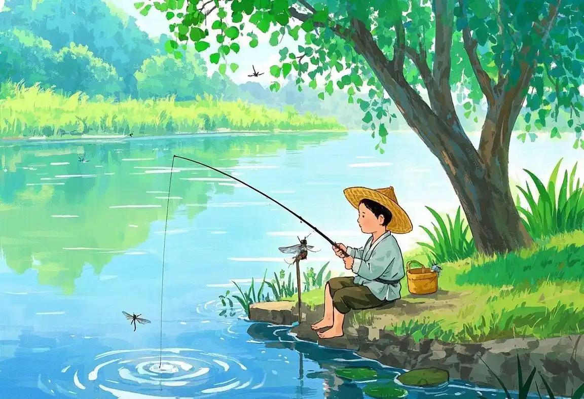 钓鱼的人不在于鱼，而是在享受“等‘’的过程

喜爰垂钓的人，不论走剥到哪里，听见