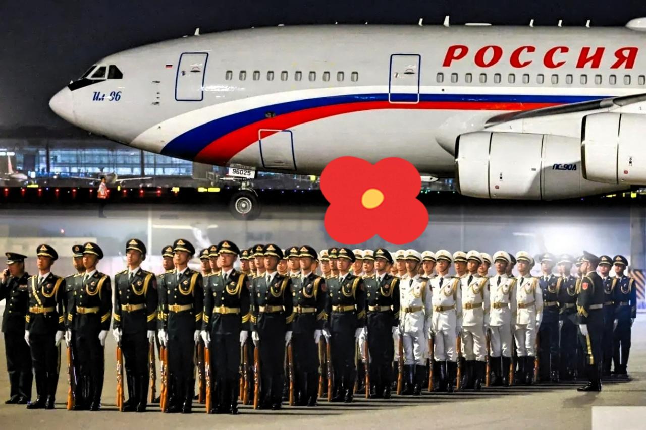 看完俄总统访华的迎宾直播，突然就读懂了那些外国政要下飞机时的微表情。

三军仪仗