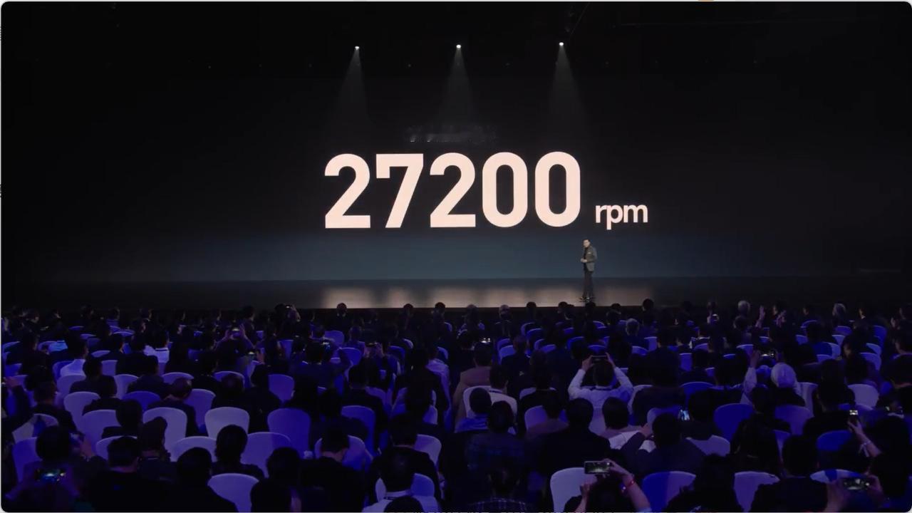 雷总激动的都破音了，太激动了哈哈哈哈

小米电机V8s，2万7千转！ 全球第一