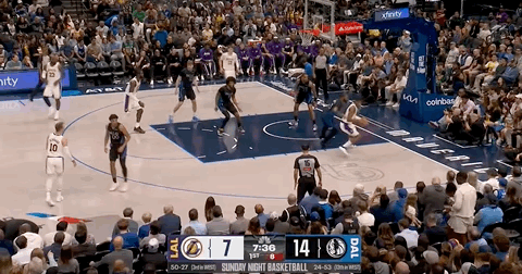 八村连得5分！ 湖人vs独行侠