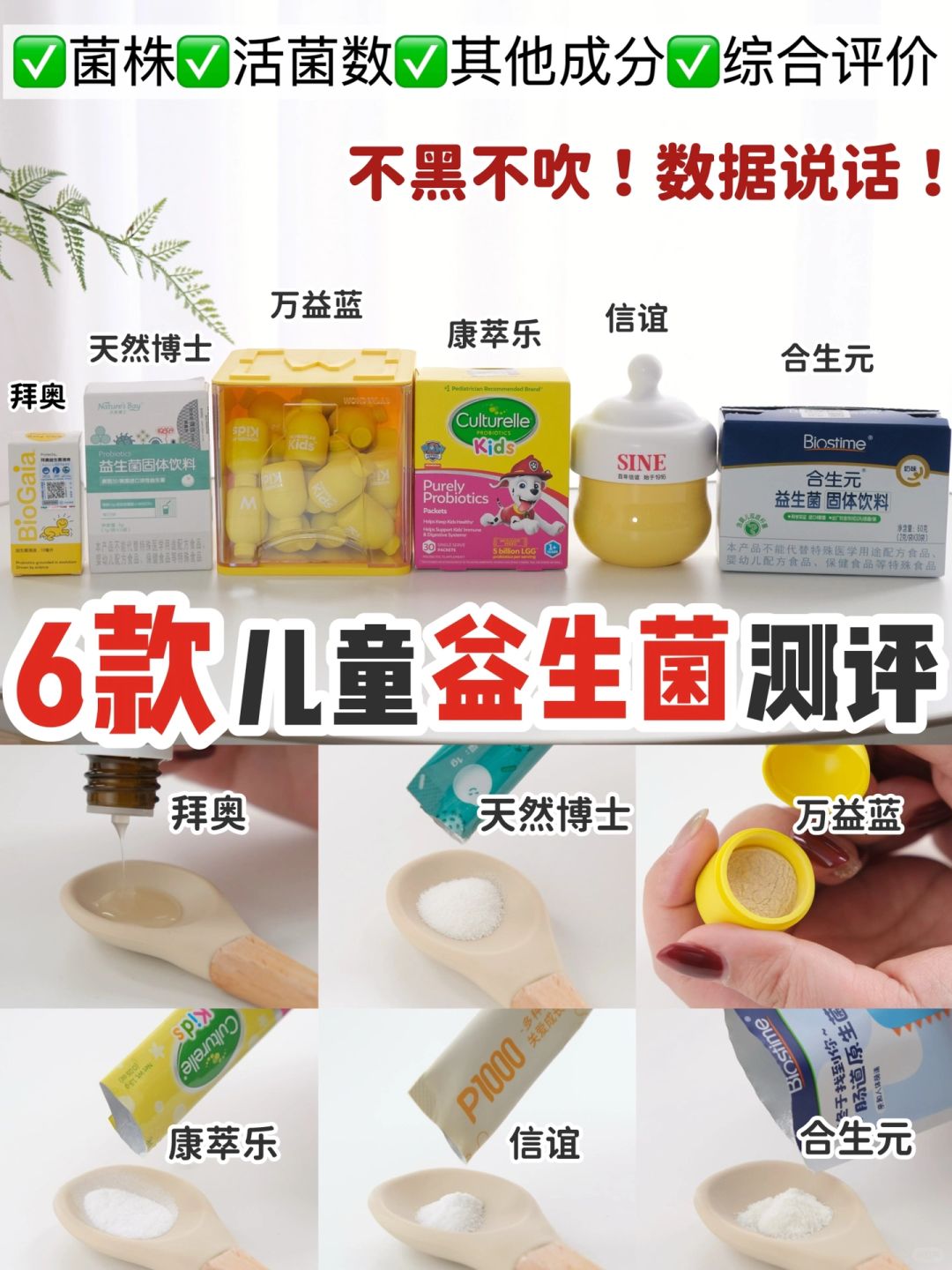 吃过才敢说的真话‼️1-6岁宝宝益生菌大测评！