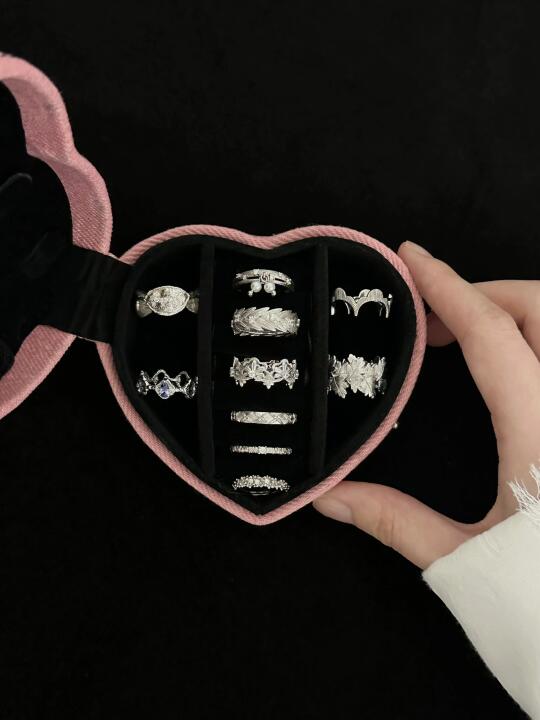 一周戒指不重样💍五金女孩的日常娱乐