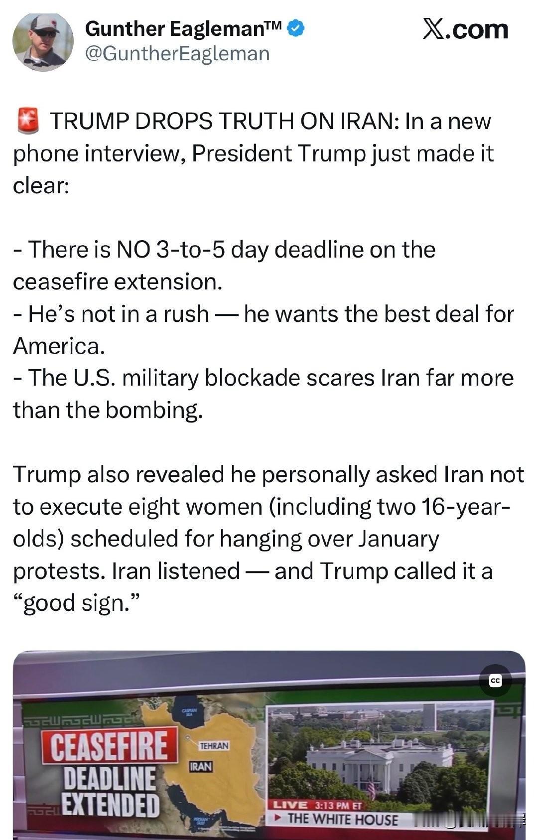 📌 川普就朗子问题道出实情： 在一次新的电话采访中，川普总统明确表示：
 
-