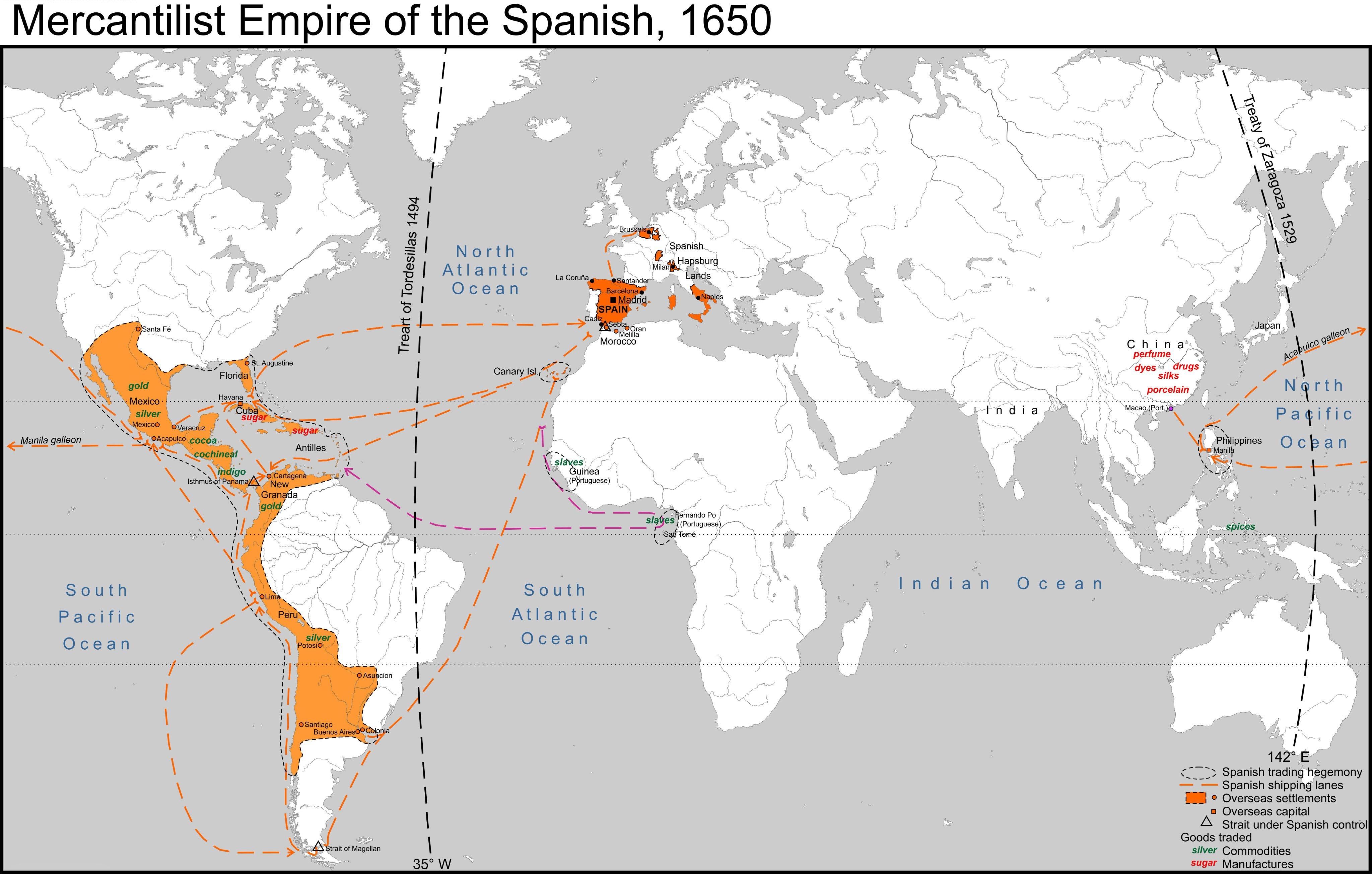 1650年的西班牙帝国 ​​​