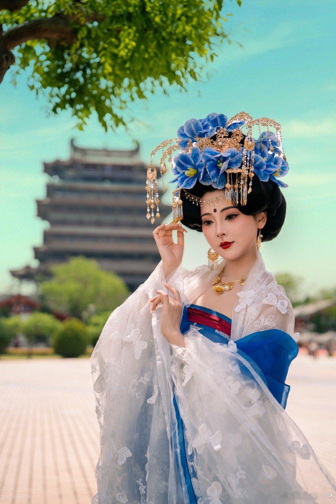 运城鹳雀楼沉浸式国风体验踏入古韵长街，穿越千年时光，奔赴山西运城永济市鹳雀楼的大