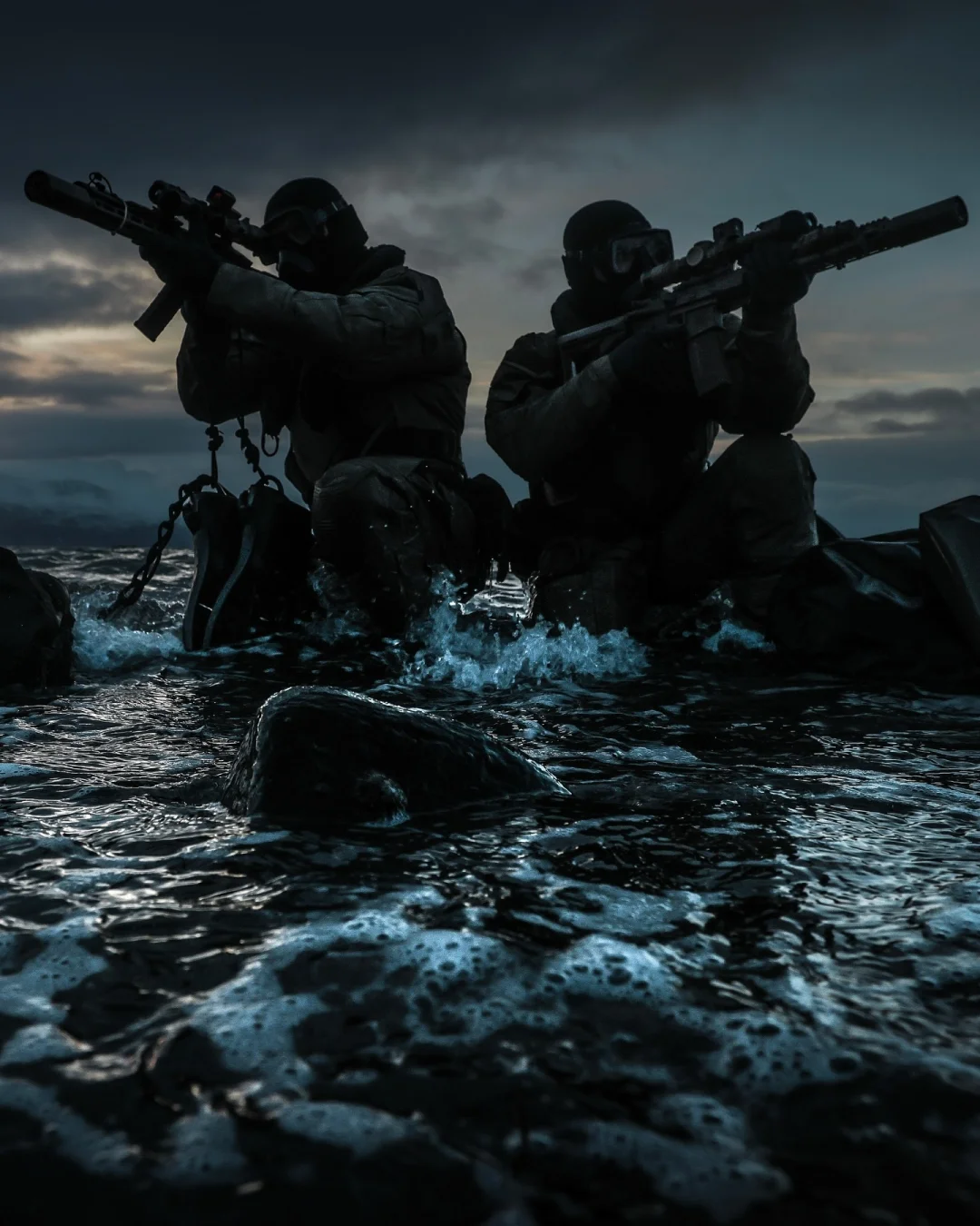 英国海军陆战队在挪威训练