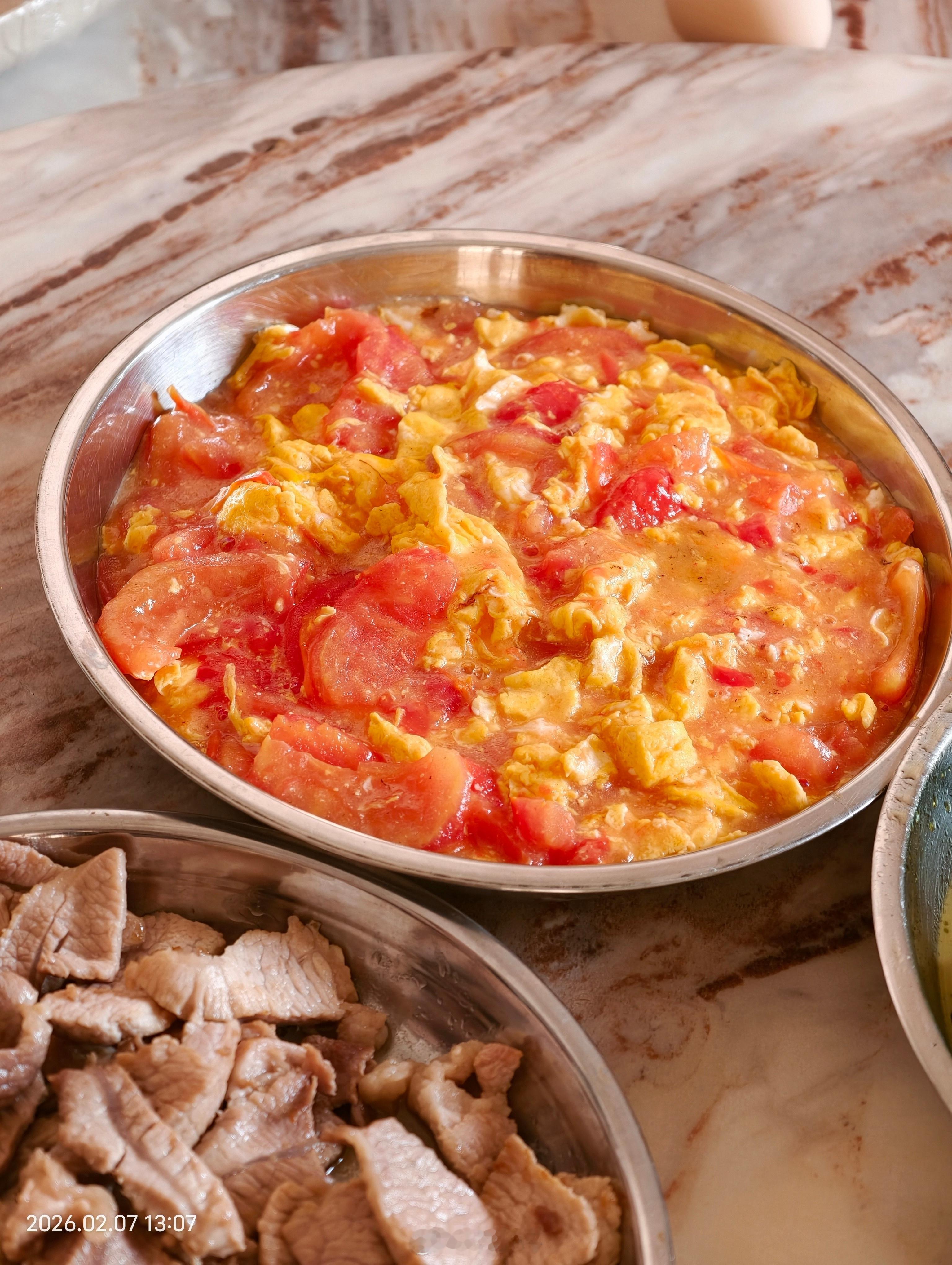 刚刚试了一下番茄炒鸭蛋，不知道味道咋样 