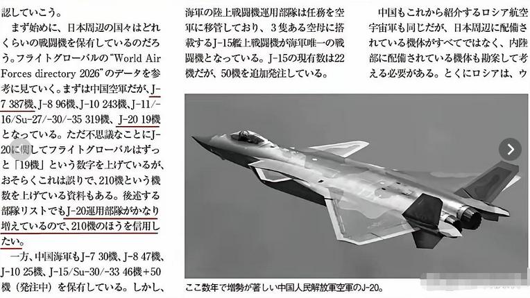 日本媒体说歼20只有19架？自欺欺人的背后，是怕承认差距后没法挑衅中国！

日本