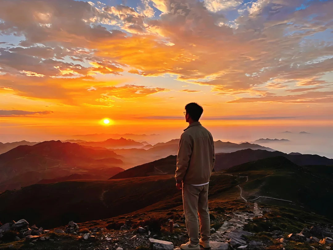 夜爬东灵山✨追一场星河云海与黎明日出🌅