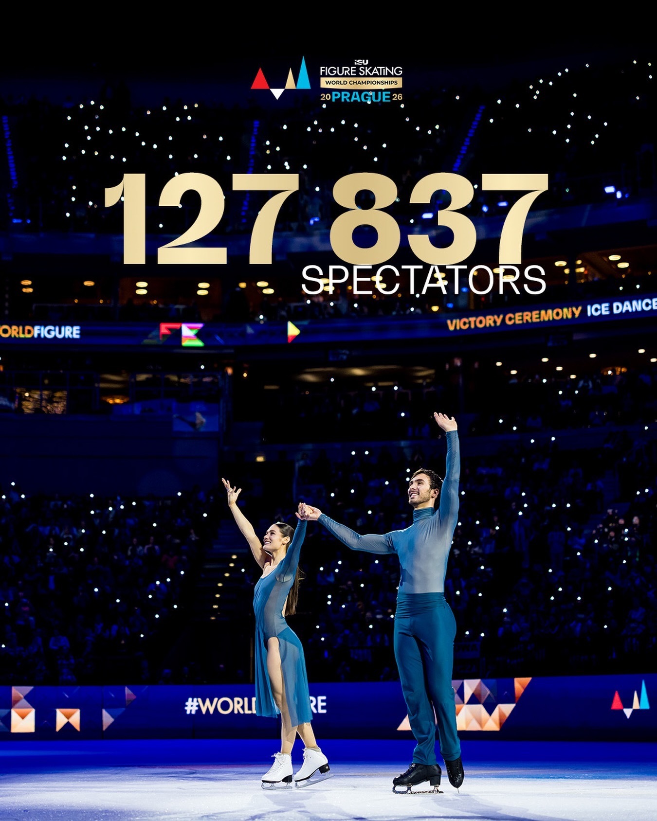 2026布拉格花滑世锦赛 圆满落幕！6天赛事，127837名观众到场，用热爱点燃