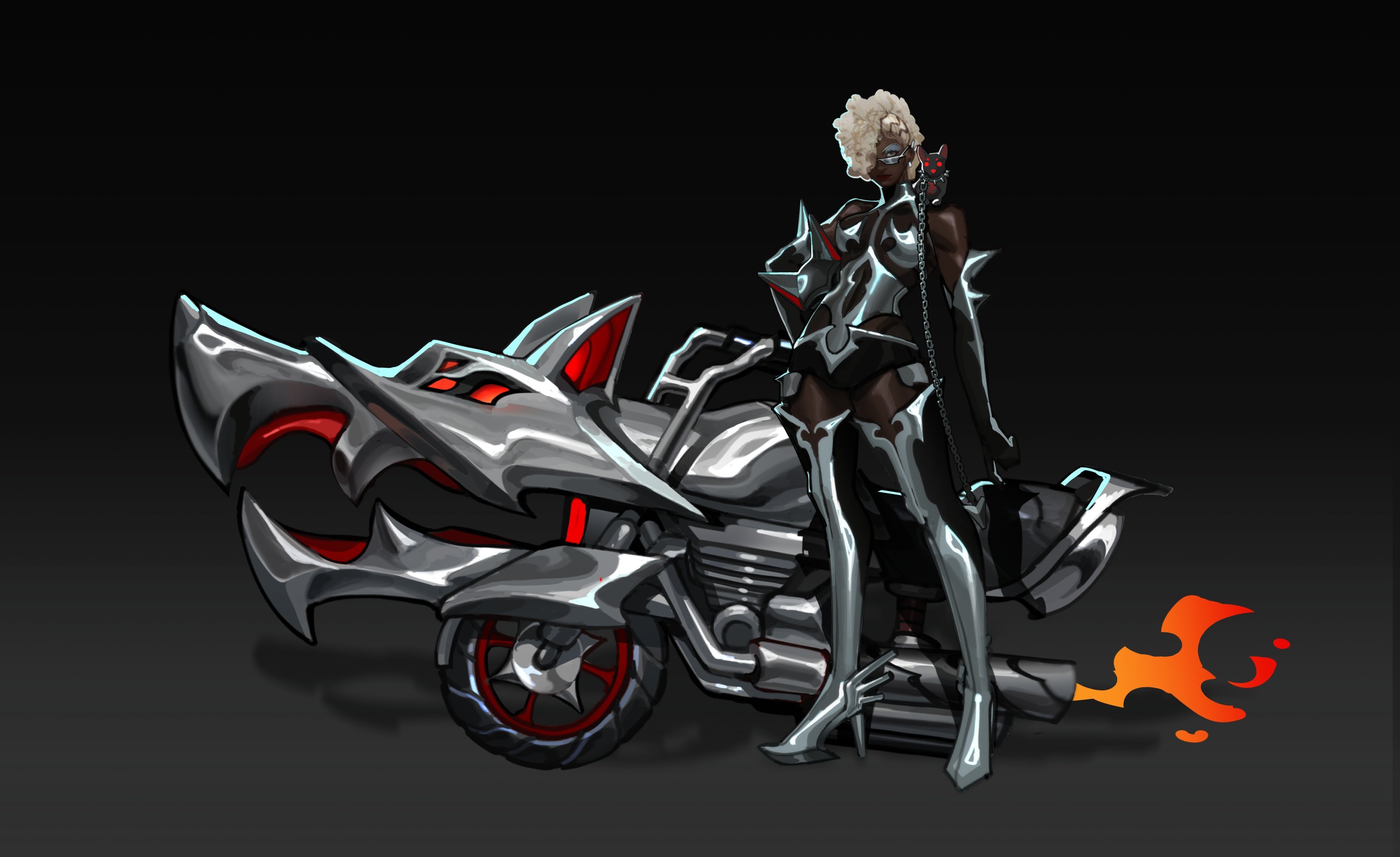 银焰骑士 赛娜皮肤早期版本探索英雄联盟