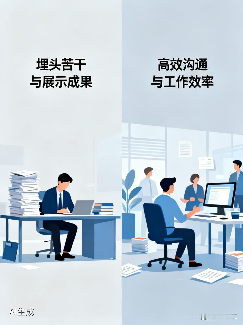 为啥领导不喜欢埋头苦干的人呢？埋头苦干的人往往只专注工作，不擅长展示成果。就像我